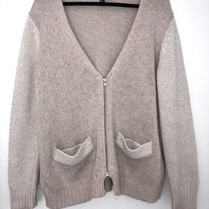 H&M zip up cardigan
